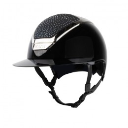 Kask Star Lady Pure Shine Chrome 2.0 Black-Silver Crystals Waterfence Blue Montana Mix