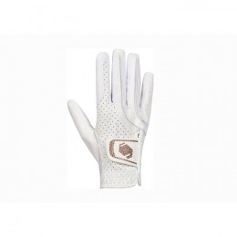 Samshield V-Skin Swarovski riding gloves white rose