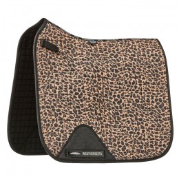 WeatherBeeta Prime Leopard saddle pad Brown
