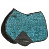 WeatherBeeta Prime Leopard saddle pad Turquoise