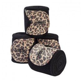 Weatherbeeta Leopard Fleece Bandages