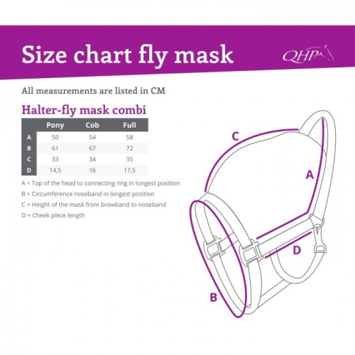 QHP Halter-Fly mask combi