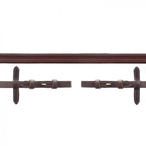 Schockemöhle rubber reins with hook and stud
