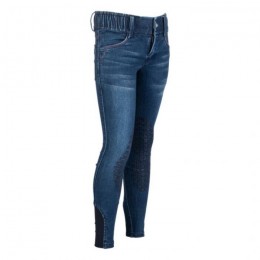 HKM SS'24 Kids Denim Breeches Aymee Knee Grip