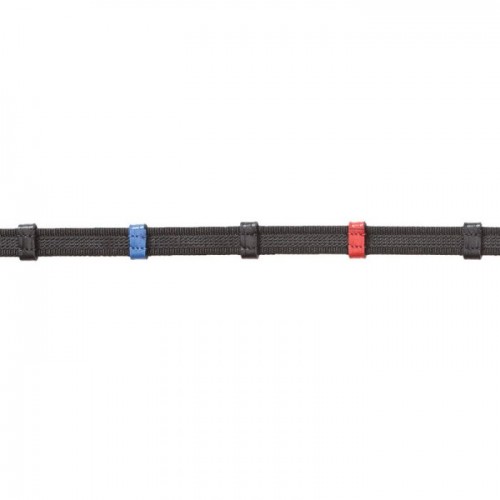 Kavalkade rubberised training reins with colored stop ridges
