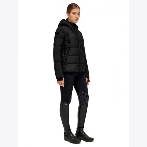 Cavalleria Toscana FW'22 Matte Jersey Quilted Hooded Puffer Jacket Women