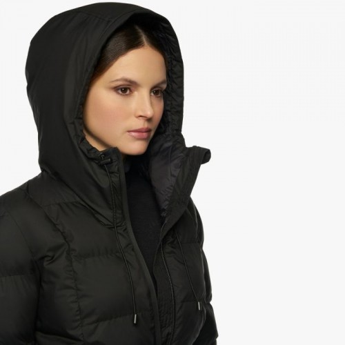 Cavalleria Toscana FW'22 Belted Quilted Nylon Hooded Coat Women