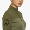 Cavalleria Toscana FW'22 CT Orbit Tech Wool Mock Zip Turtleneck Women