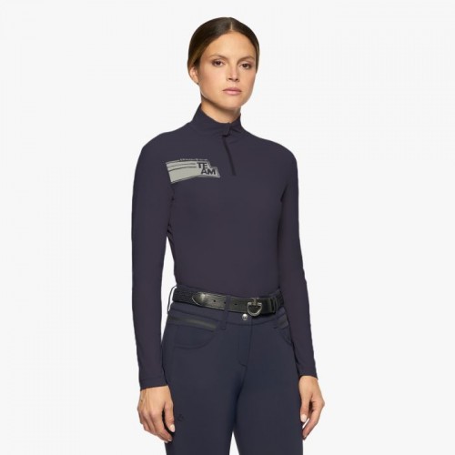 Cavalleria Toscana FW'22 CT Team Daytona L/S Zip Mock Turtleneck Women