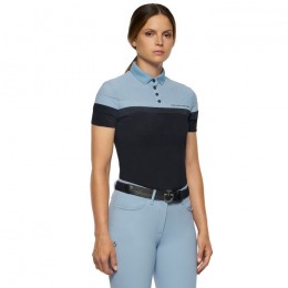 Cavalleria Toscana SS'22 Perforated Jersey S/S Training Polo Women