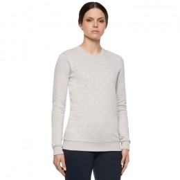 Cavalleria Toscana SS'22 Mini CT Flock Cotton Crew Neck Sweater Women