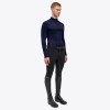 Cavalleria Toscana FW'23 Tech Wool Half Zip Mock Turtleneck L/S Training Polo Men