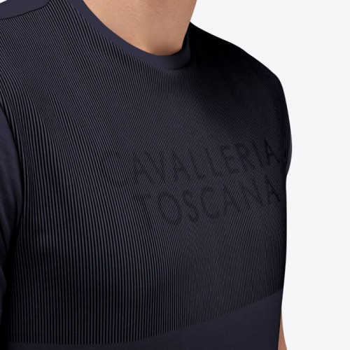 Cavalleria Toscana SS'23 CT Stripe Logo Cotton T-Shirt Men