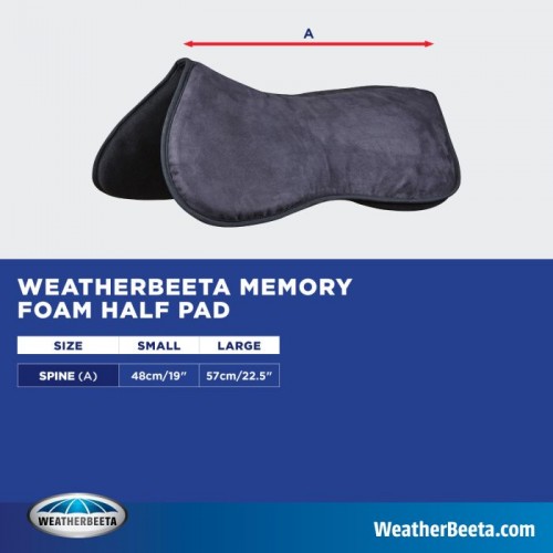 Weatherbeeta Memory Foam Comfort Half Pad