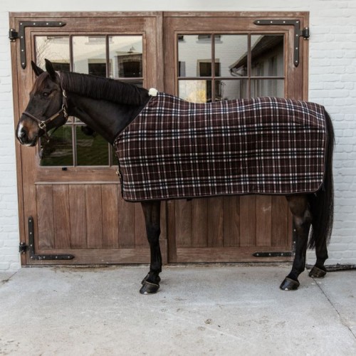 Kentucky Fleece Show Rug Heavy Check Printing Brown