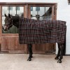 Kentucky Heavy Fleece Rug Square Check Printing Brown