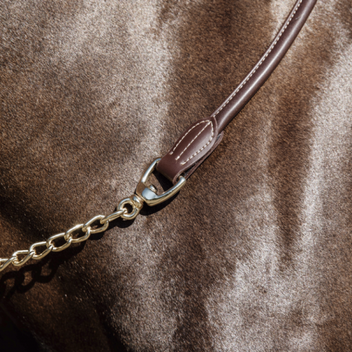Kentucky Leather Chain Lead 270cm
