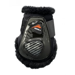 eQuick eCarbon Shock Velcro Fluffy Fetlock Boots