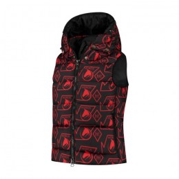 Mrs. Ros FW'23 Multilogo Bodywarmer Riché Cheeky Red