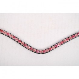 Montar Fair Browband Pink crystal curved