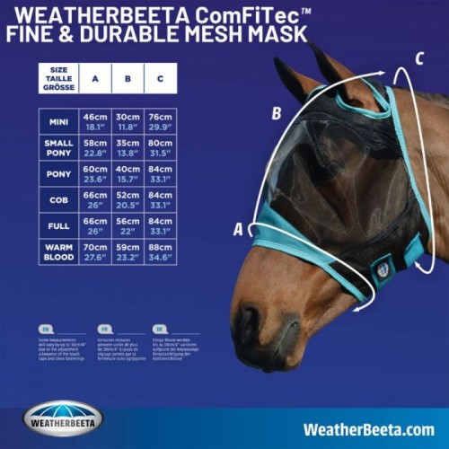 WeatherBeeta ComFiTec Durable Mesh Mask with Ears