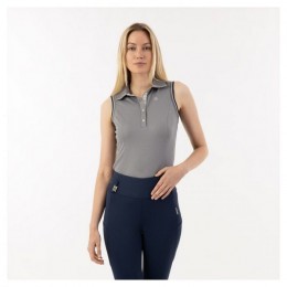 ANKY SS'24 Sleeveless Polo Shirt Night Owl