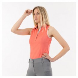 ANKY SS'24 Sleeveless Polo Shirt Sugar Coral