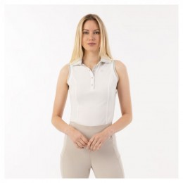 ANKY SS'24 Sleeveless Polo Shirt Bright White