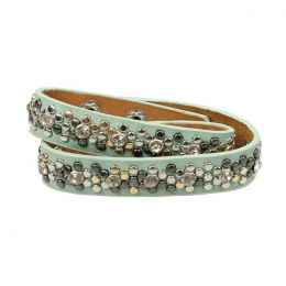 USG crystal bracelet mint green