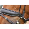 Dyon rolled bridle with a large crank noseband black