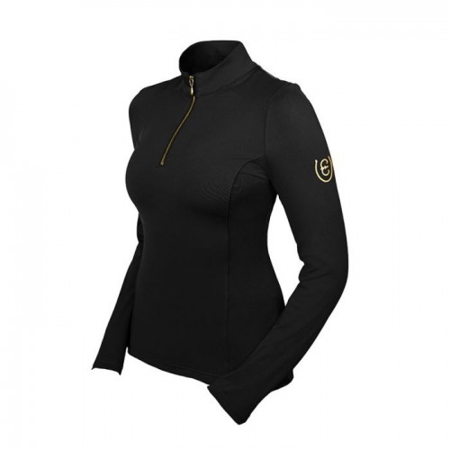 Верх для конного спорта Stockholm SS'23 Black Gold Vision Top