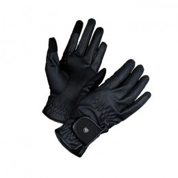 Equestrian Stockholm FW'23 Black riding gloves