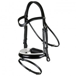 Dyon Snaffle bridle white padded