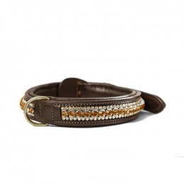 Equestrian Stockholm FW'21 Bronze Gold dog collar