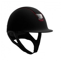 Samshield shadowmat black burgundy trim