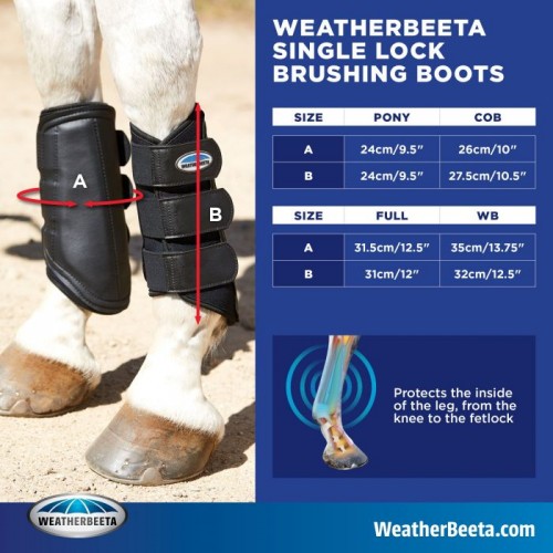 Weatherbeeta Single Lock Brushing Boots