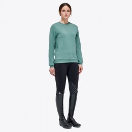 Cavalleria Toscana SS'23 CT Dash Cotton Pique Crew Neck Sweatshirt Women