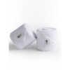 Equestrian Stockholm White Silver fleece bandages