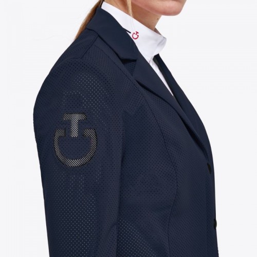 Cavalleria Toscana REVO Perforated Light Tech Knit Zip Riding Jacket Woman