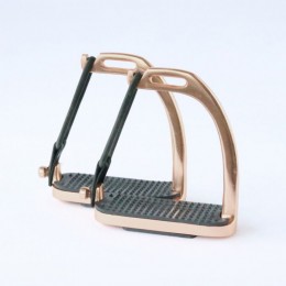 HB Shine Rose Gold Safety Stirrups