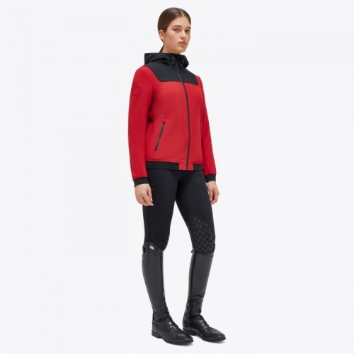 Cavalleria Toscana FW'23 CT Праздничная куртка из джерси с капором и бархатной подкладкой Softshell для женщин