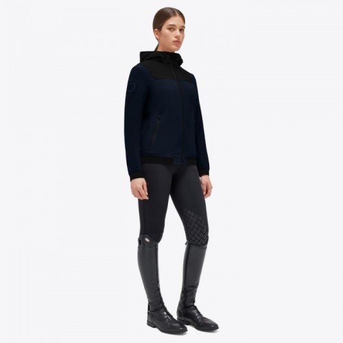 Cavalleria Toscana FW'23 CT Праздничная куртка из джерси с капором и бархатной подкладкой Softshell для женщин