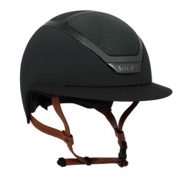 Kask Star Lady Black Chrome Light Brown Chinstrap