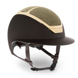 Kask Star Lady Brown Chrome Gold Swarovski Carpet Gold