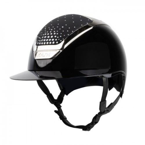 Kask Star Lady Pure Shine Chrome 2.0 Черно-Серебристые кристаллы, хрустальный оттенок