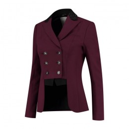 Juuls Burgundy black short tailcoat with Swarovski