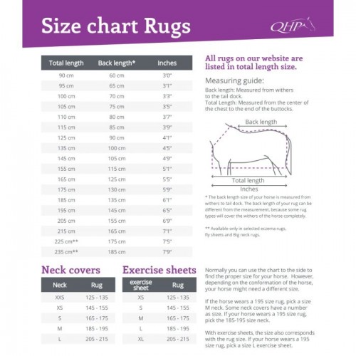 QHP FW'22 Turnout Rug collection fleece