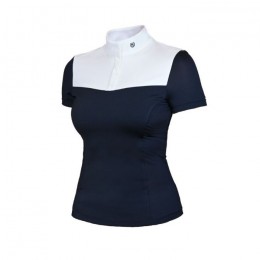 Equestrian Stockholm FW'23 Navy Refined Competition shirt Short Sleeve