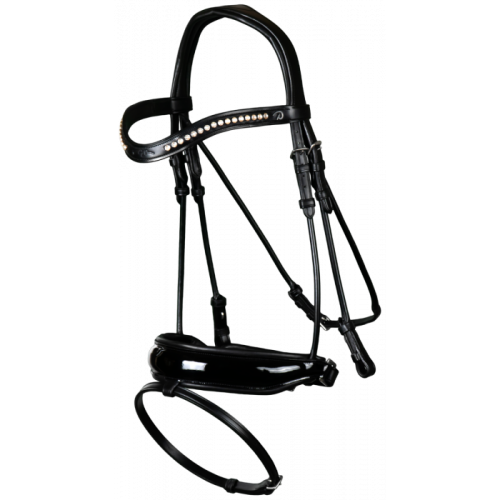 Dyon bridle patent rolled leather
