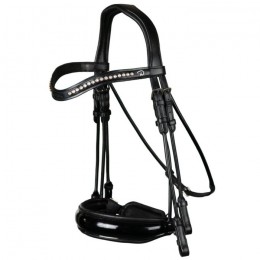 Dyon double bridle patent rolled leather